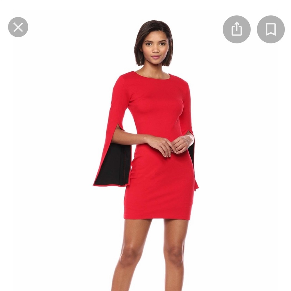 Bailey 44 Daddy Cool Ponte Dress in Red